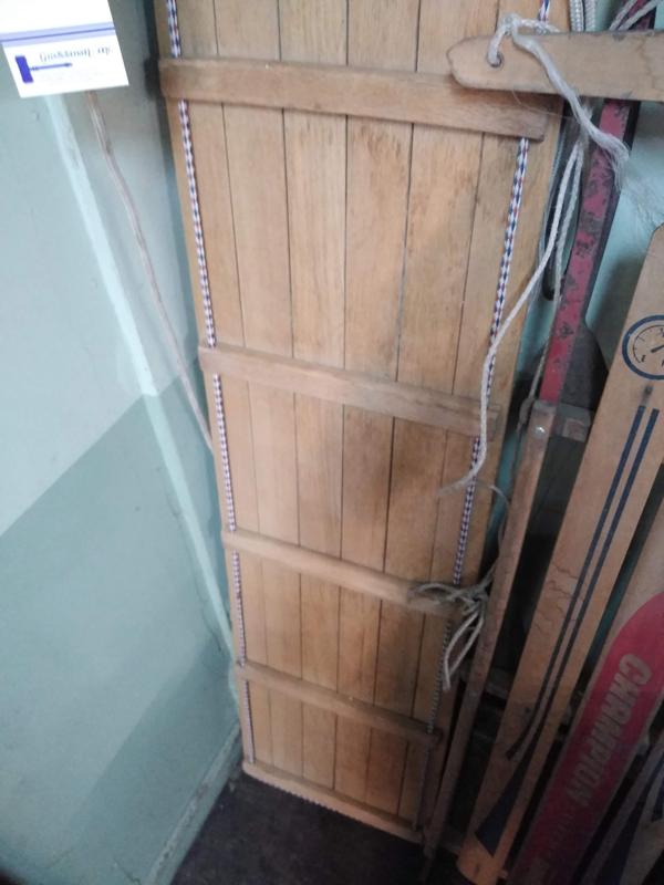 2 WOODEN SLEDS