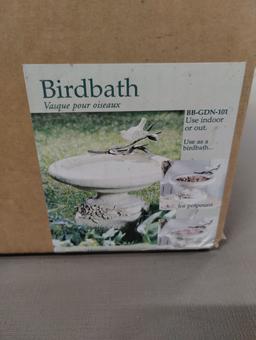 NEW BIRD BATH