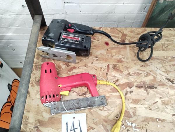 CRAFTSMAN JIG SAW AND ARROW STAPLER