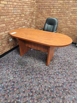 OVAL DESK 71" X 31-1/2"