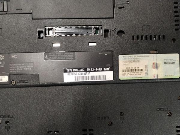 LOT OF 4 LENOVO THINK PADS L512 AND R61I