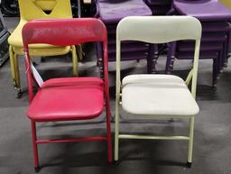LOT OF 2 SMALL TODDLER FOLDING CHAIRS