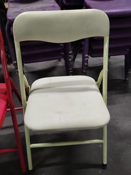 LOT OF 2 SMALL TODDLER FOLDING CHAIRS