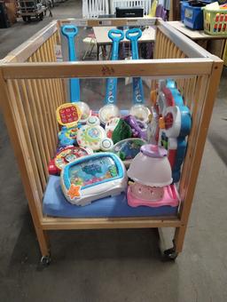 COMMUNITY PLAYTHINGS BACKSAFE CLEAR VIEW CRIB 40"x26"x37x