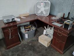 L SHAPE DESK 77" X 67"