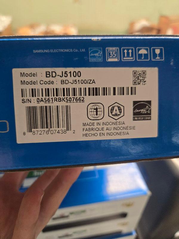 SAMSUNG BLU-RAY DVD PLAYER BD-J5100
