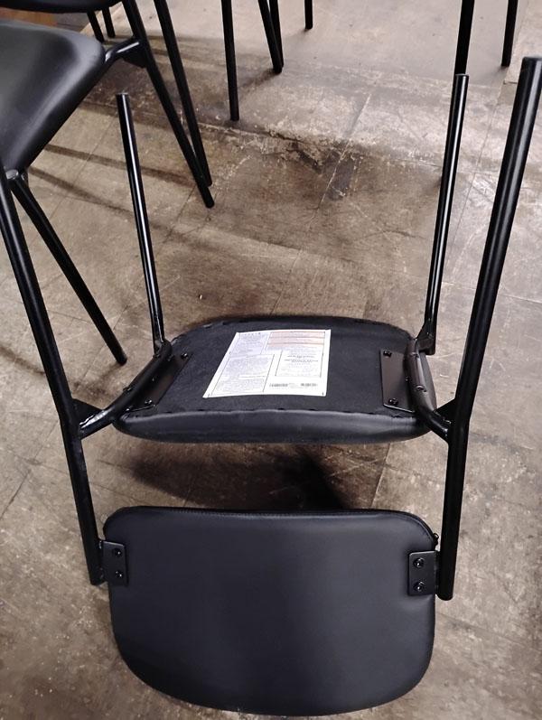 5 BLACK OFFICE CHAIRS - AS IS