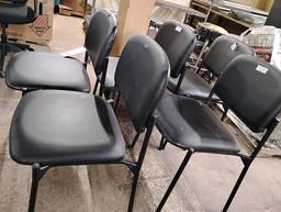 5 BLACK OFFICE CHAIRS - AS IS