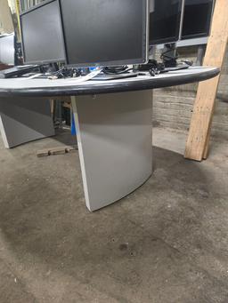 GREY FORMICA TOP CONFERENCE TABLE 48" X 94"
