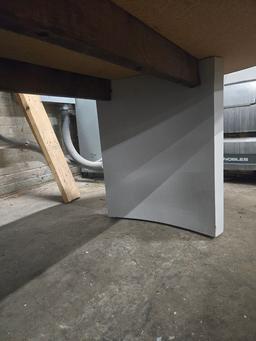 GREY FORMICA TOP CONFERENCE TABLE 48" X 94"