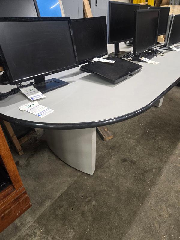 GREY FORMICA TOP CONFERENCE TABLE 48" X 94"