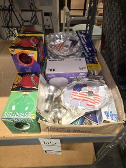 LOT OF ASSORTED PARTY LIGHT BULBS