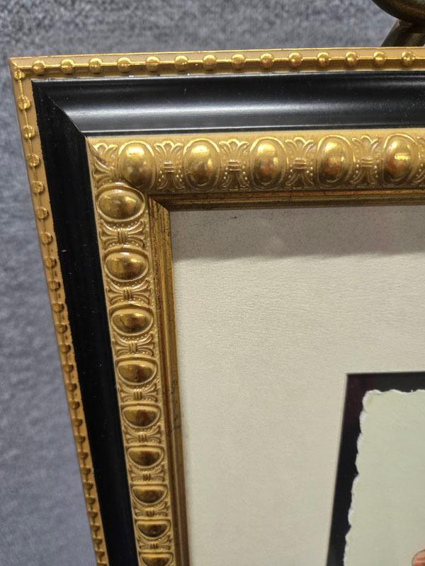 SET OF DECORATIVE FRAMED FLORAL PRINTS- LEFT: "LES FLUERS" RETAILING FOR $ MEASURING 19.5" X 25.5" ,