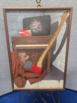 FRAMED PAULA BLACKMAN "ERIE" ON CANVAS - ARTIST SIGNED