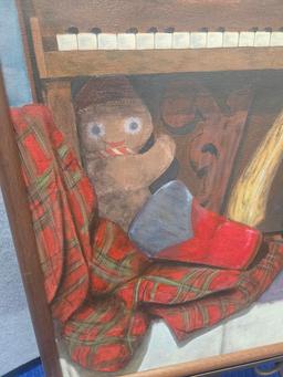 FRAMED PAULA BLACKMAN "ERIE" ON CANVAS - ARTIST SIGNED