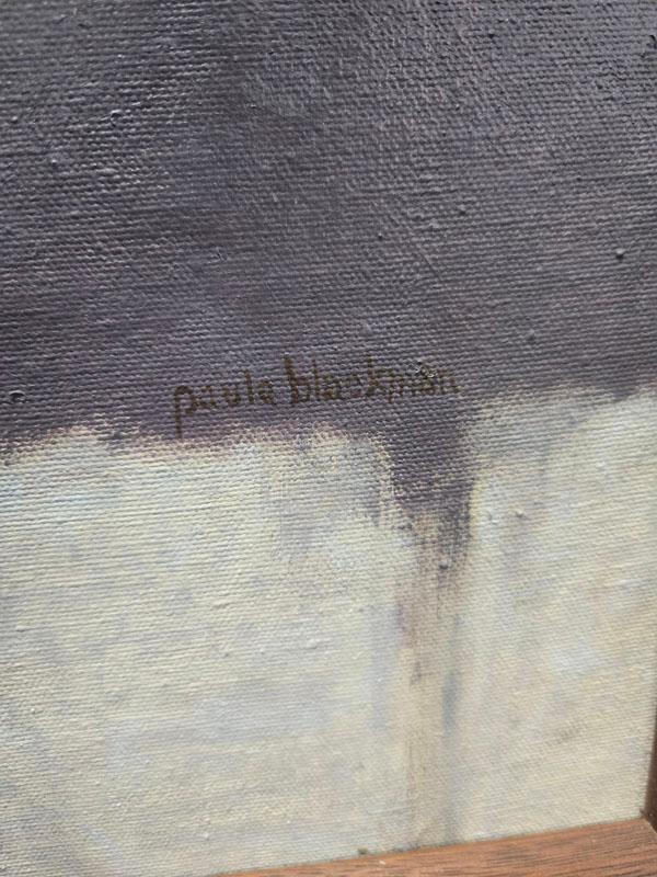FRAMED PAULA BLACKMAN "ERIE" ON CANVAS - ARTIST SIGNED