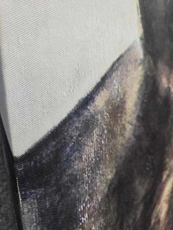 EQUINE ART  SIGNED "HAYES" - 2 HORSES - 30" X 39.5"