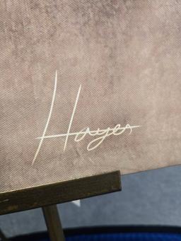 EQUINE ART  SIGNED "HAYES" - 2 HORSES - 30" X 39.5"