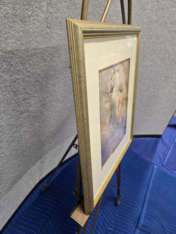 FRAMED JOHN PARRISH "SPIRIT II" - MAN AND HORSE 18" X 21"