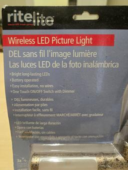RITE LITE WIRELESS LED PICTURE LIGHT - MODEL LPL602DBZ