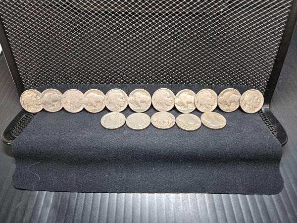 (16) U.S. BUFFALO NICKELS 1923-1929 S MINTS AND MOSTLY NO MINTS