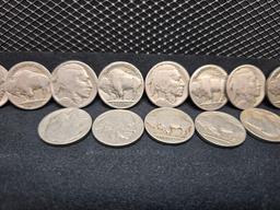 (16) U.S. BUFFALO NICKELS 1923-1929 S MINTS AND MOSTLY NO MINTS