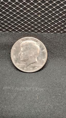 (11) U.S. KENNEDY HALF DOLLARS 1971-1979 - D AND NO MINT MARKS