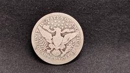 (3) U.S. SILVER BARBER QUARTERS (2) 1908 AND (1) 1909 - NO MINT MARKS