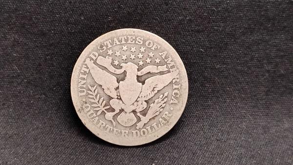 (3) U.S. SILVER BARBER QUARTERS (2) 1908 AND (1) 1909 - NO MINT MARKS