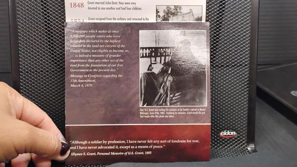 ULYSSES S GRANT 18TH PRESIDENTIAL COMMEMORATIVE $1 COIN