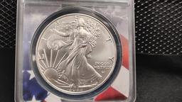 (2) 2022 $1 SILVER EAGLE FIRST STRIKE COINS