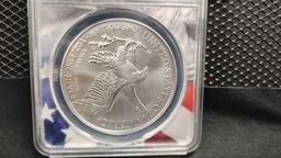 (2) 2022 $1 SILVER EAGLE FIRST STRIKE COINS