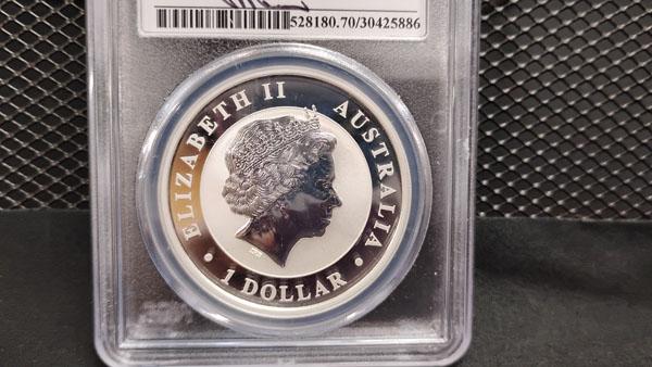 MERCANTI 2014-P AUSTRALIAN SILVER $1 WEDGE TAILED EAGLE COIN - MS70