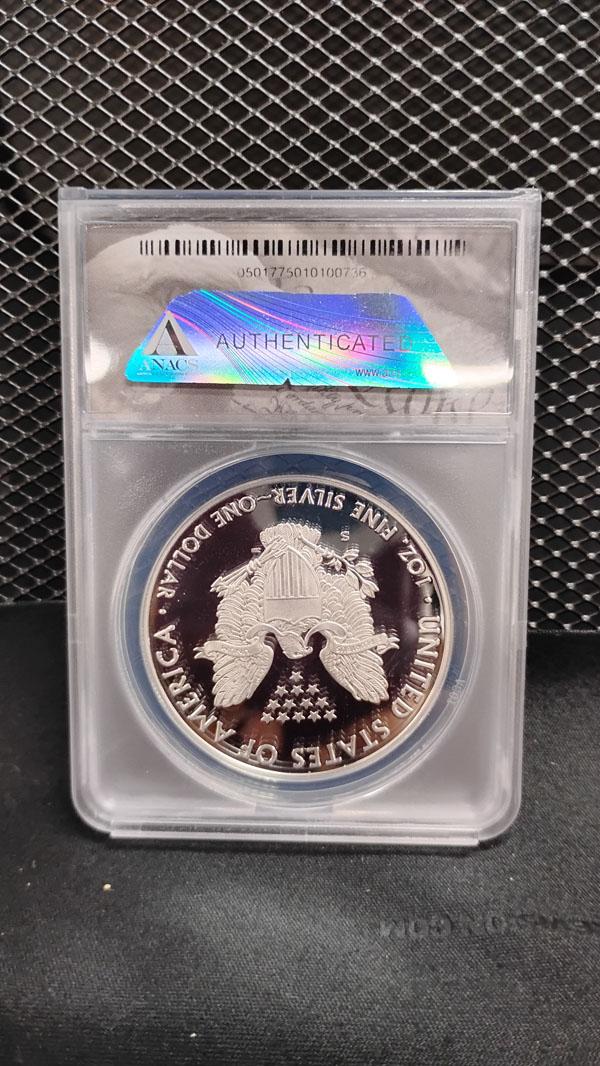 (2) 2019-S $1 U.S. SILVER EAGLE FIRST STRIKE COINS # 735 AND 736 OF 985 - PR70