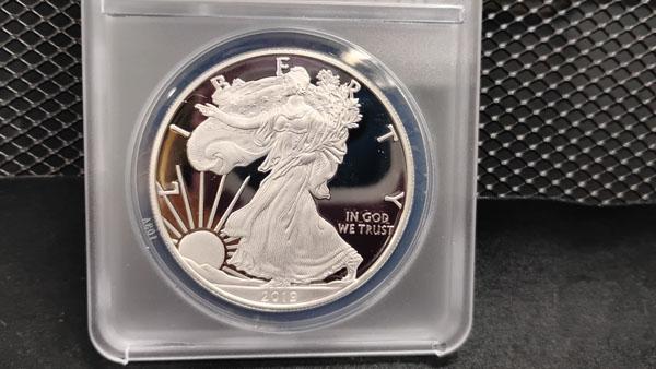 (2) 2019-S $1 U.S. SILVER EAGLE FIRST STRIKE COINS # 735 AND 736 OF 985 - PR70