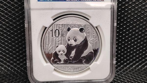 2012 CHINA SILVER 10 YUAN PANDA COIN - MS70 - EARLY RELEASES