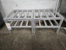 4 METAL DUNNAGE RACKS 2' X 2' X 8-1/4"