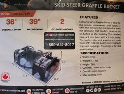 WOLVERINE SKID STEER GRAPPLE BUCKET