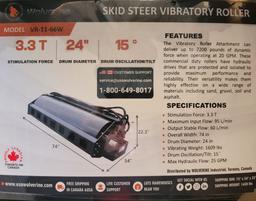 WOLVERINE 76" VIBRATORY ROLLER SKID STEER ATTACH