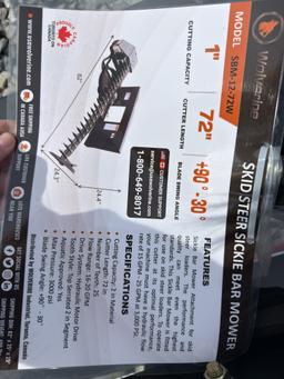 Wolverine Skid Steer Sickle Bar Mower