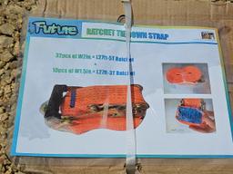 11pc 2” x 27ft Ratchet Strap
