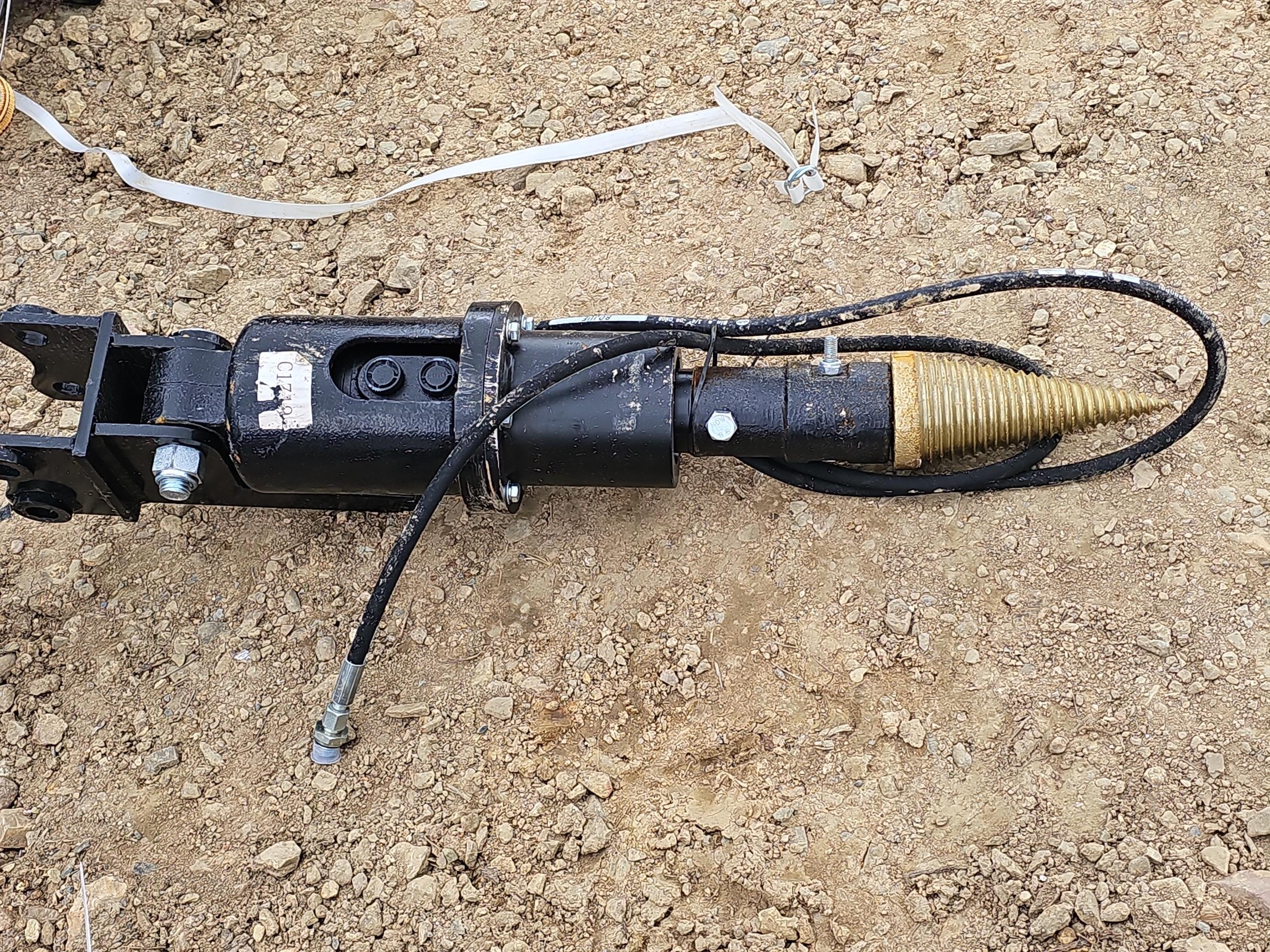 Mini Ex Hydraulic Wood Drill Attachment