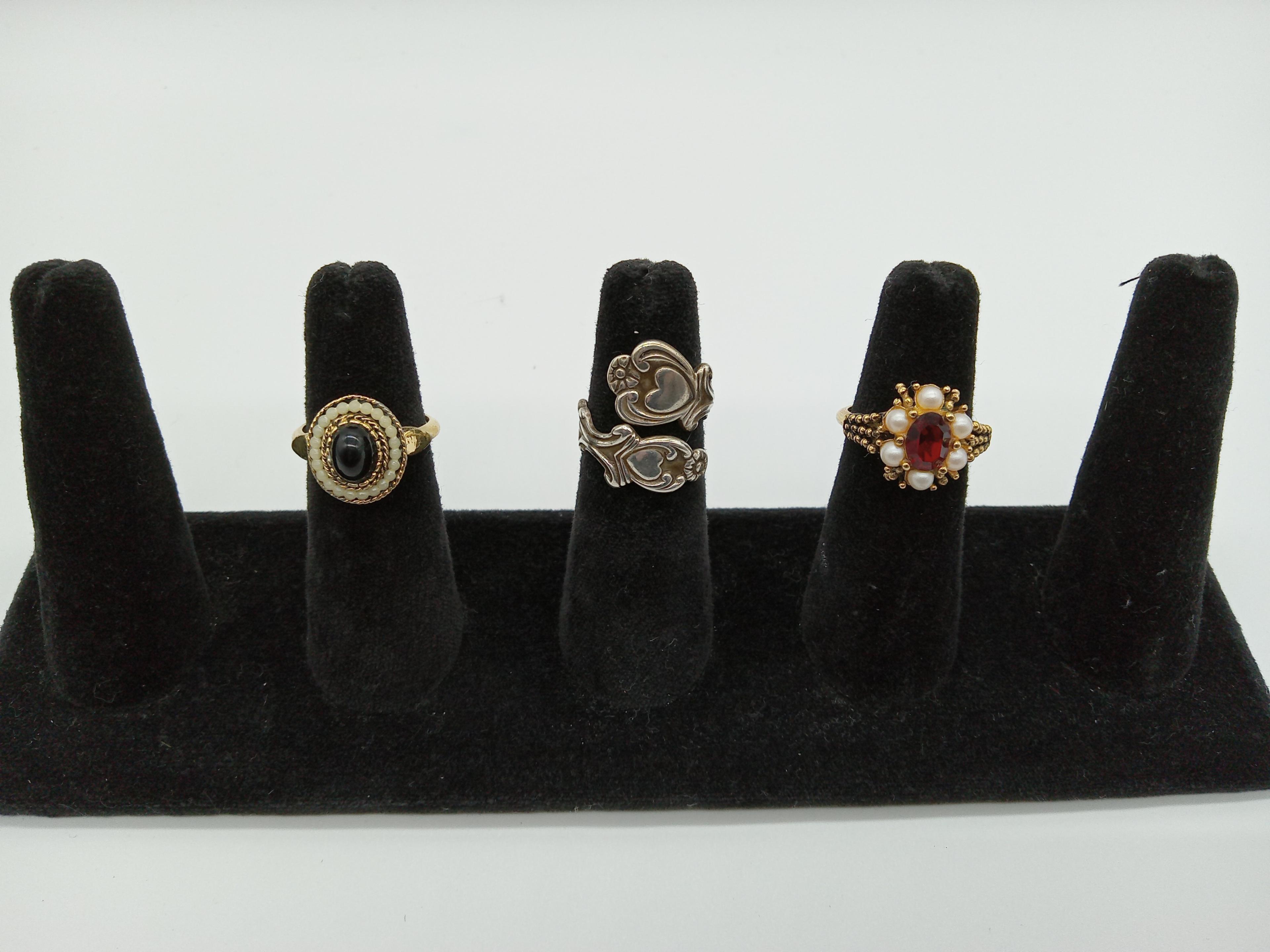 3 Vintage Avon Rings