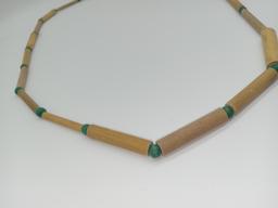 Vintage Bamboo Lei Necklace