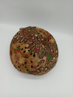 Vintage Pheasant Pill Box Hat