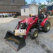 Yanmar YT 235 4-WD Tractor w/Front End Bucket 83.9 Hrs., S/N YMJSD016AGF100366