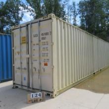 40'x8' High Cube 9'6" Container One Trip Double Doors on Each End, Mfg. 3/2