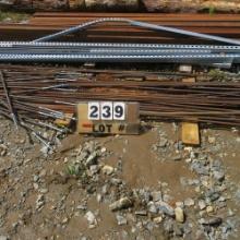 Large Lot of Steel:  Square Tubing, Angle Iron & Re-bar