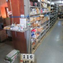 Shelves w/Contents:  Springs, Struts, Torque Converters, Shock Absorbers, Seals, Door Handles, Trans