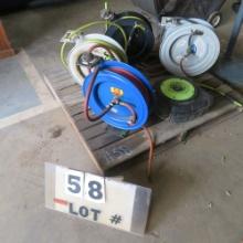 Lot of (5) Air Hose Reels